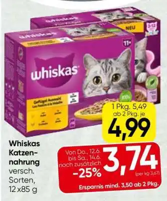 Spar Whiskas Katzennahrung Angebot