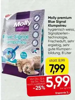 Spar Molly Premium Blue Signal Klumpstreu Angebot