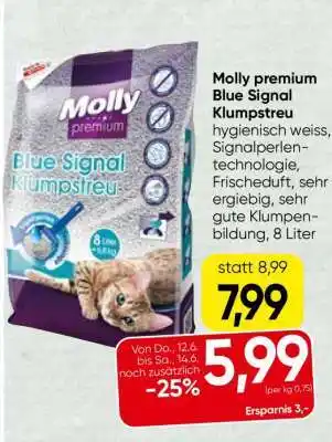 Spar Molly Premium Blue Signal Klumpstreu Angebot