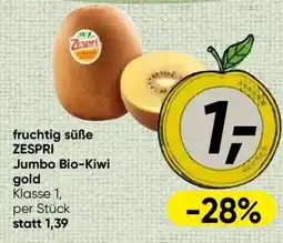 Spar fruchtig süße ZESPRI Jumbo Bio-Kiwi gold Angebot