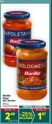 Billa Barilla Sugo div. Sorten Angebot