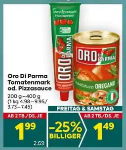 Billa Oro Di Parma Tomatenmark od. Pizzasauce Angebot