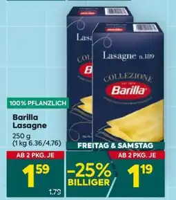 Billa Barilla Lasagne Angebot