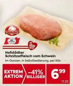 Billa Hofstädter Schnitzelfleisch vom Schwein Angebot