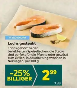 Billa Lachs gesteakt Angebot