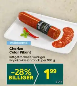 Billa Chorizo Cular Pikant Angebot