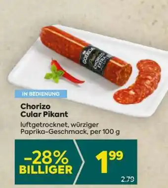 Billa Chorizo Cular Pikant Angebot
