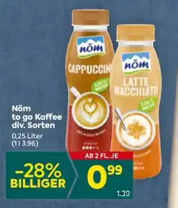 Billa Nöm to go Kaffee div. Sorten Angebot