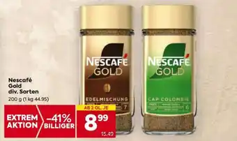 Billa Nescafé Gold div. Sorten Angebot
