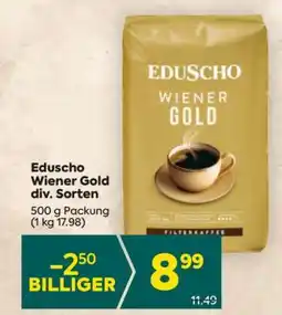Billa Eduscho Wiener Gold div. Sorten Angebot