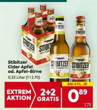 Billa Stibitzer Cider Apfel od. Apfel-Birne Angebot