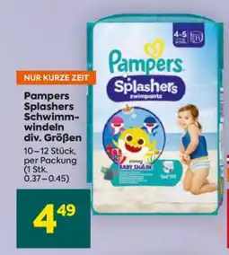 Billa Pampers Splashers Schwimmwindeln div. Größen Angebot