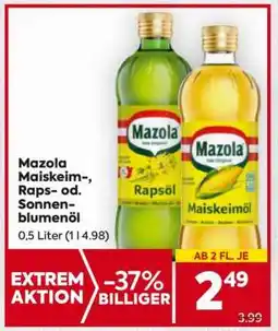 Billa Mazola Maiskeim-, Raps- od. Sonnenblumenöl Angebot