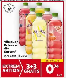 Billa Vöslauer Balance div. Sorten Angebot