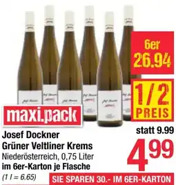 Maximarkt Josef Dockner Grüner Veltliner Krems Angebot