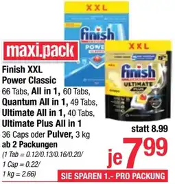 Maximarkt Finish Power Classic Angebot