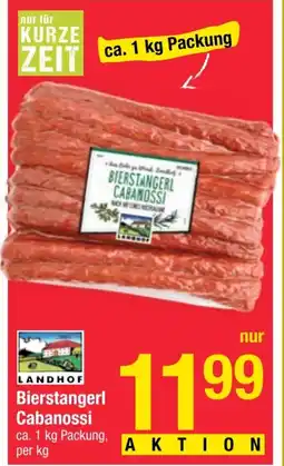 Maximarkt Bierstangerl Cabanossi Angebot