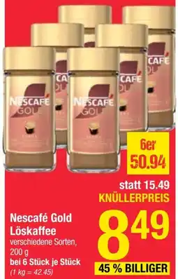 Maximarkt Nescafé Gold Löskaffee Angebot