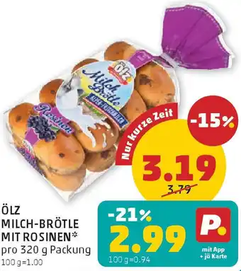 PENNY Ölz milch-brötle mit rosinen Angebot