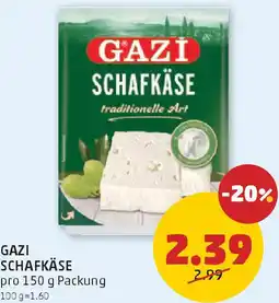 PENNY Gazi̇ schafkäse Angebot