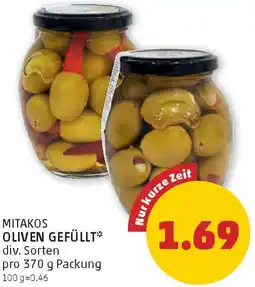 PENNY Mitakos oliven gefüllt Angebot