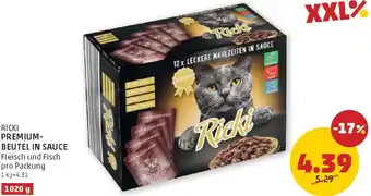 PENNY Ricki premium- beutel in sauce Angebot