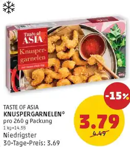 PENNY Taste of asia knuspergarnelen Angebot