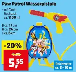 Thomas Philipps Paw Patrol Wasserpistole Angebot