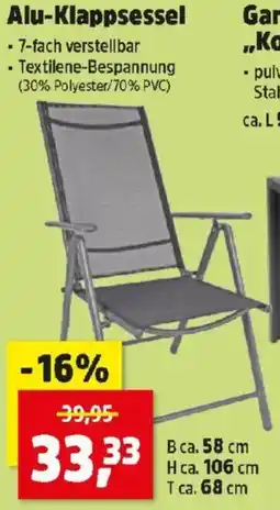 Thomas Philipps Alu Klappsessel Angebot