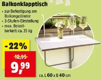 Thomas Philipps Balkonklapptisch Angebot