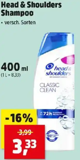 Thomas Philipps Head & Shoulders Shampoo Angebot