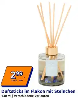 Action Duftsticks im Flakon mit Steinchen Angebot