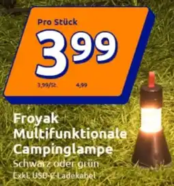 Action Froyak Multifunktionale Campinglampe Angebot