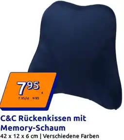 Action C&C Rückenkissen mit Memory-Schaum Angebot