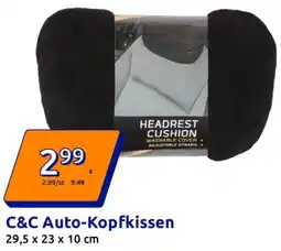 Action C&C Auto-Kopfkissen Angebot
