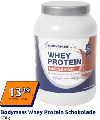 Action Bodymass Whey Protein Schokolade Angebot