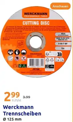 Action Werckmann Trennscheiben Angebot