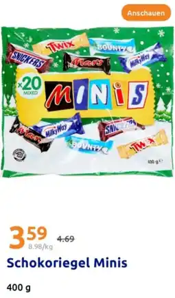 Action Schokoriegel Minis Angebot