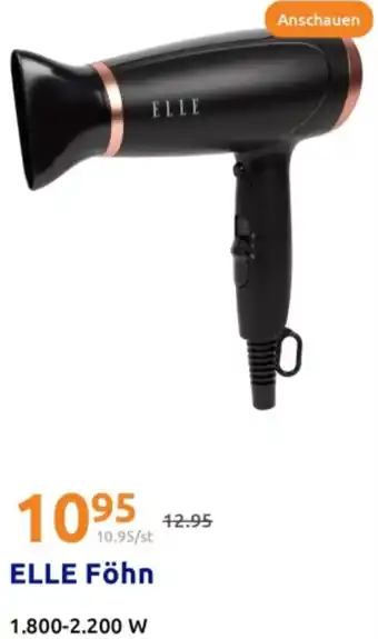 Action ELLE Föhn Angebot