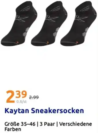 Action Kaytan Sneakersocken Angebot