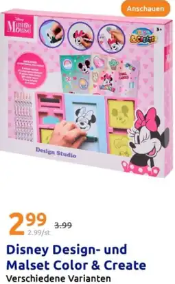 Action Disney Design- und Malset Color & Create Angebot
