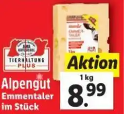 Lidl Alpengut Emmentaler im Stück Angebot