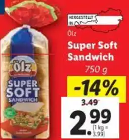 Lidl Ölz Super Soft Sandwich Angebot