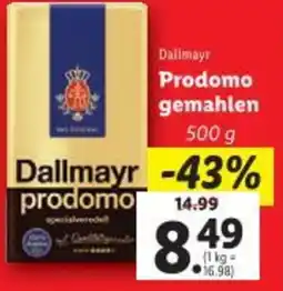 Lidl Dallmayr Prodomo gemahlen Angebot