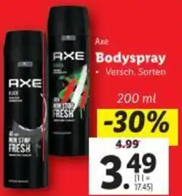 Lidl AXE Bodyspray Angebot