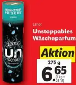 Lidl Lenor Unstoppables Wäscheparfum Angebot