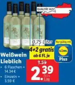 Lidl Weißwein Lieblich Angebot