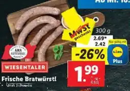 Lidl WIESENTALER Frische Bratwürstl Angebot
