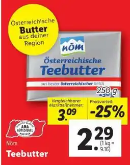 Lidl nöm Teebutter Angebot