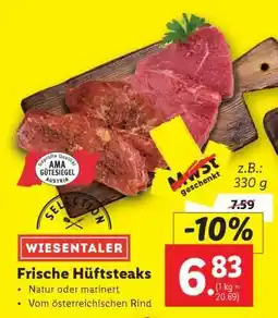 Lidl WIESENTALER Frische Hüftsteaks Angebot